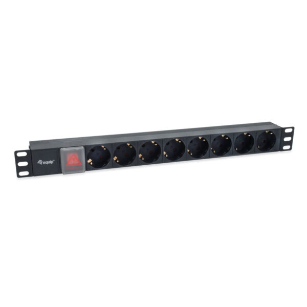 EQUIP Schuko 8 Way Multi-socket Adapter 333286 (18 m)