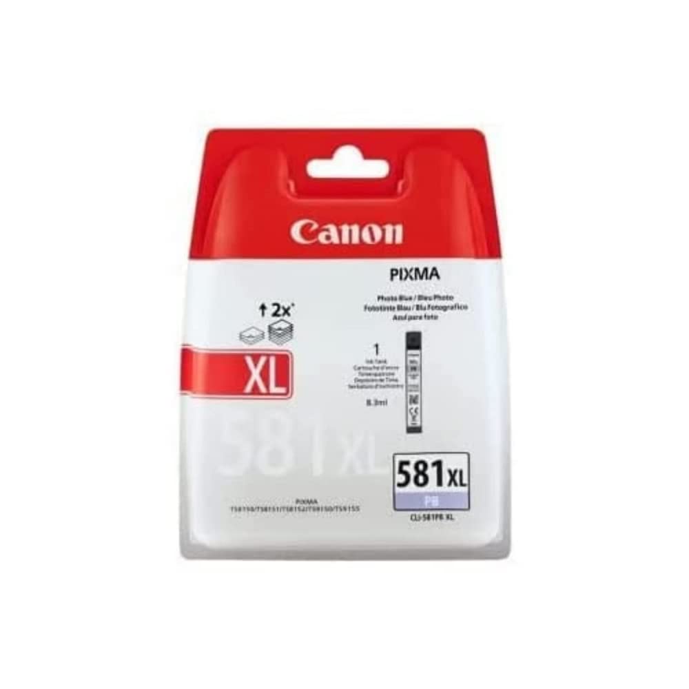 Canon CLI-581PB XL - 83 ml size photo blue original blister with security ink tank for PIXMA TR8550 TS8151 TS8250 TS8251 TS8252 TS8350 TS8351 TS8352 TS9150 TS9155