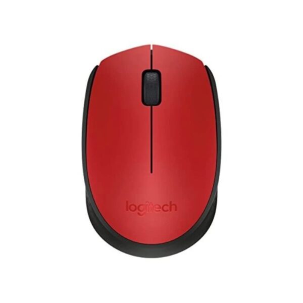 Logitech M171 Wireless Mouse for PC Mac Laptop 24 GHz with USB Mini Receiver Optical Tracking 12-Months Battery Life Ambidextrous - Red