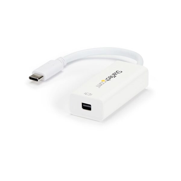 StarTechcom USB-C to Mini DisplayPort Adapter - 4K 60Hz White USB 31 Type-C DP Converter (CDP2MDP)