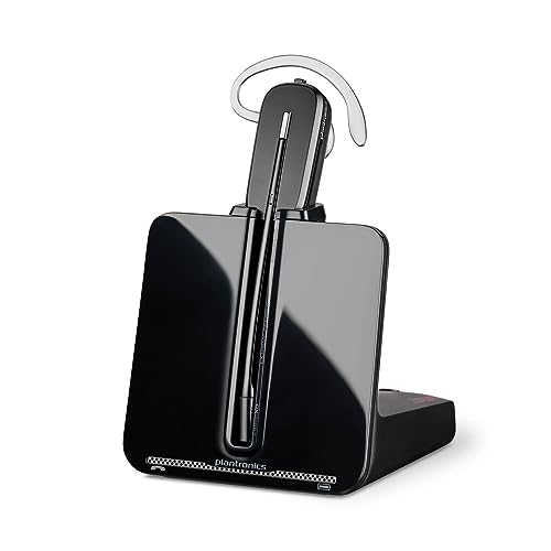 Plantronics Schnurloses DECT-Headset CS540 Ein-Ohr-Hadset (Mono) Konvertierbar (3 Tragevarianten) Verbindung mit Festnetztelefon Noise Cancelling-Mikrofon Exklusiv bei Amazon