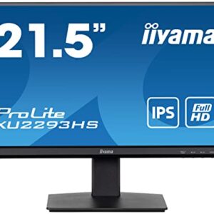 iiyama XU2293HS-B5 215 Inch IPS LCD with Slim Bezel 4ms Freesync Full HD 1920x10801x HDMI1 x DisplayPort TCO Certified 2 2W Speakers
