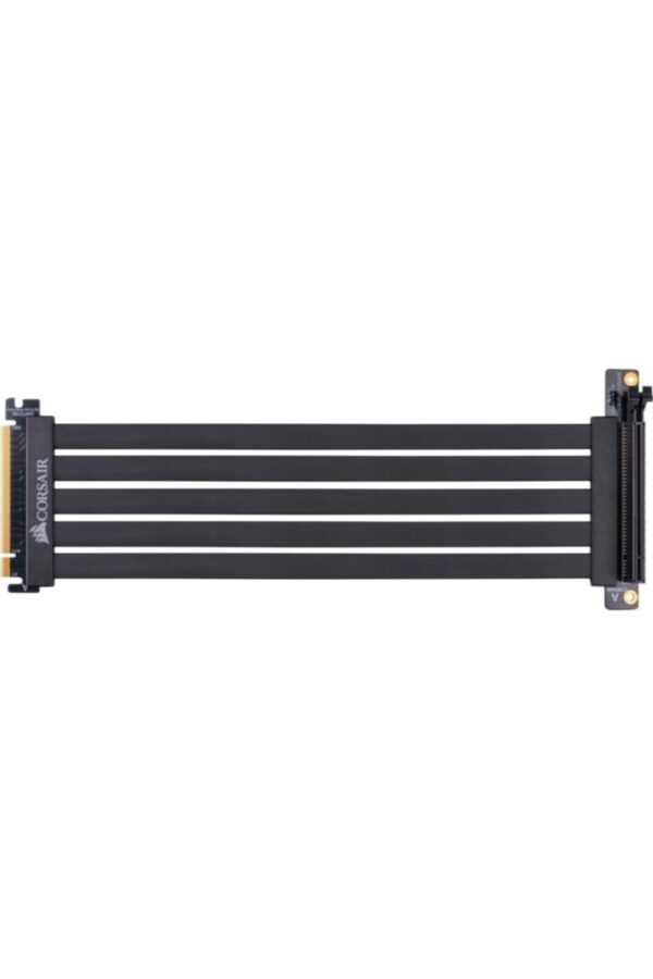 Corsair Premium PCIe 30 x16 extension cable 300 mm (EMI shielded fully flexible 90 degree female connector) black