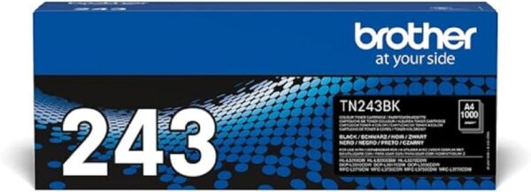 BROTHER TN-243BK Toner Cartridge Black Single Pack Standard Yield Includes 1 x Genuine Supplies