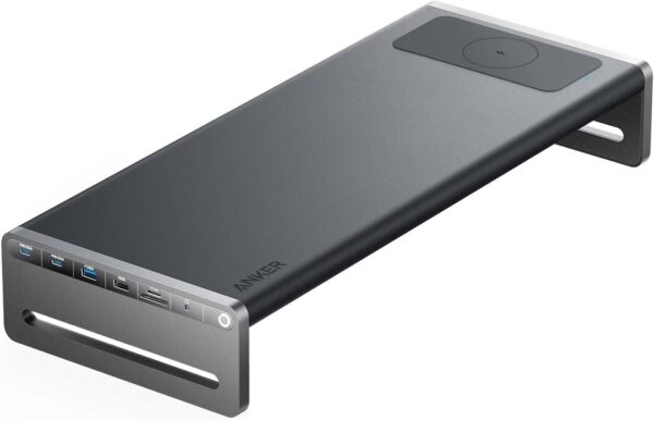 Anker 675 USB-C Docking Station (12-in-1 Monitor Stand) with 10Gbps Ports 4K@60Hz HDMI Display for Wireless Charging Pad Lenovo ThinkPad MacBook Pro M1 / M2 and More Devices