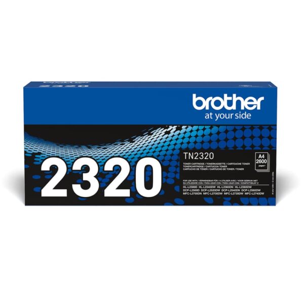 BROTHER TN-2320 Toner Cartridge Black Single Pack High Yield Includes 1 x Genuine Supplies