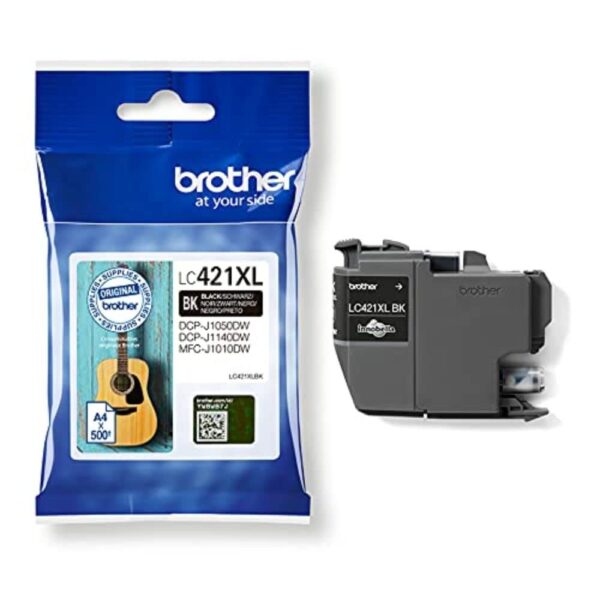BROTHER LC-421XLBK Inkjet Cartridge Black Single Pack High Yield Includes 1 x Genuine Supplies