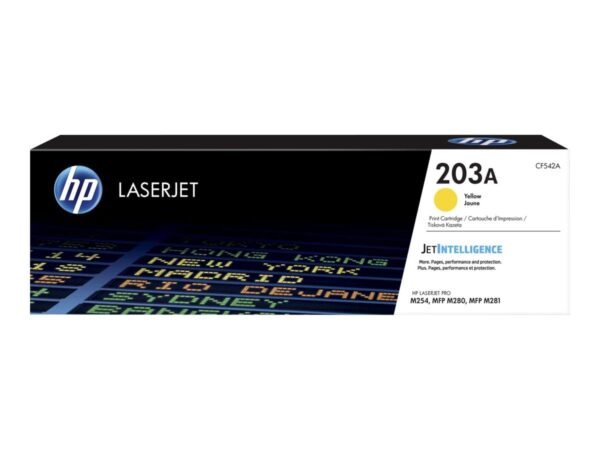 HP CF542A 203A Original LaserJet Toner Cartridge Yellow Single Pack