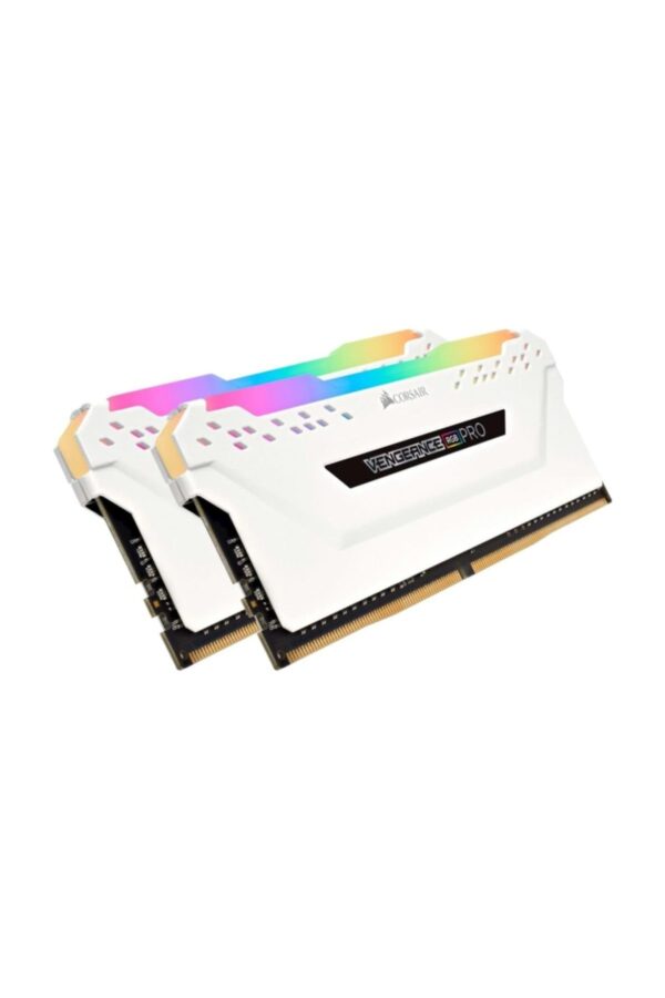 Corsair Vengeance RGB PRO 16 GB (2 x 8 GB) DDR4 3200 MHz C16 XMP 20 Enthusiast LED Illuminated Memory Kit - White