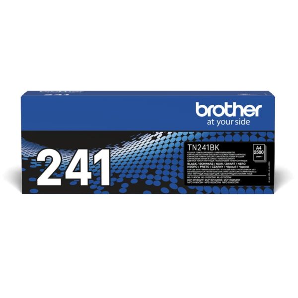 BROTHER TN-241BK Toner Cartridge Black Single Pack Standard Yield Includes 1 x Genuine Supplies
