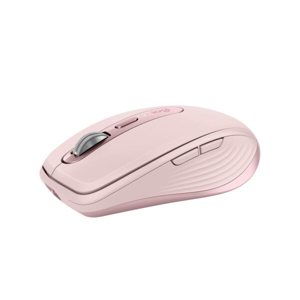 Logitech MX Anywhere 3S Compact Wireless Mouse Fast Scrolling 8K DPI Any-Surface Tracking Quiet Clicks Programmable Buttons USB C Bluetooth Windows PC Linux Chrome Mac - Rose
