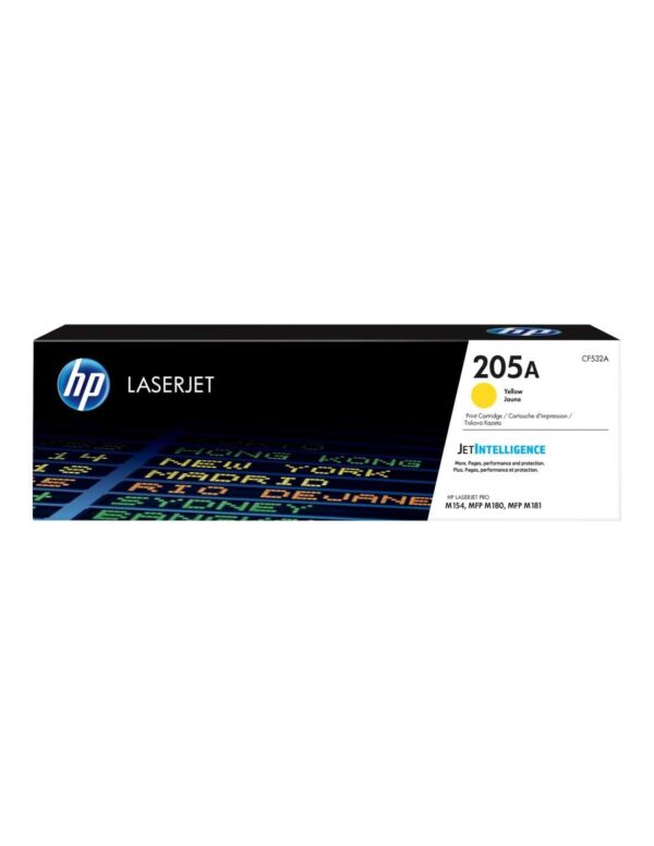 HP CF532A 205A LaserJet Toner Cartridge Yellow Single PackStandard
