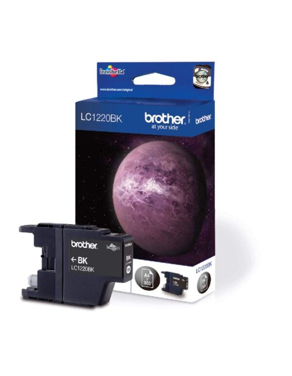 BROTHER LC-1220BK Inkjet Cartridge Black Single Pack Standard Yield Includes 1 x Genuine Supplies