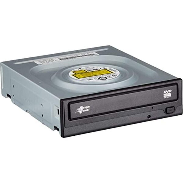 Hitachi Hitachi-LG GH24 Internal DVD Drive DVD-RW CD-RW ROM Rewriter for Laptop/Desktop PC Windows 10 Compatible M-Disc Support 24x Write Speed (Bare Drive) - Black