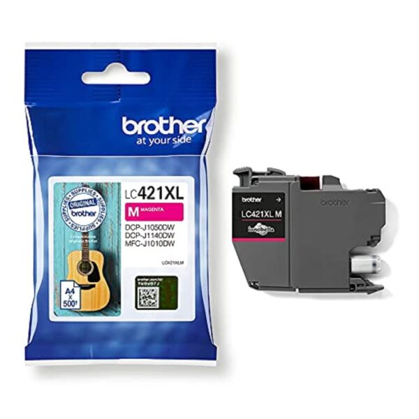 BROTHER LC-421XLM Inkjet Cartridge Magenta Single Pack High Yield Includes 1 x Genuine Supplies