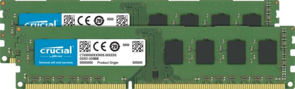 Micron Crucial RAM CT2K102464BD160B 16 GB Kit (2 x 8 GB) DDR3 1600 MHz CL11 Desktop Memory