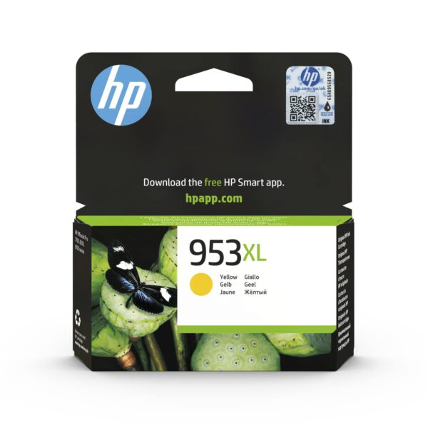 HP F6U18AE 953XL High Yield Original Ink Cartridge Yellow Single Pack