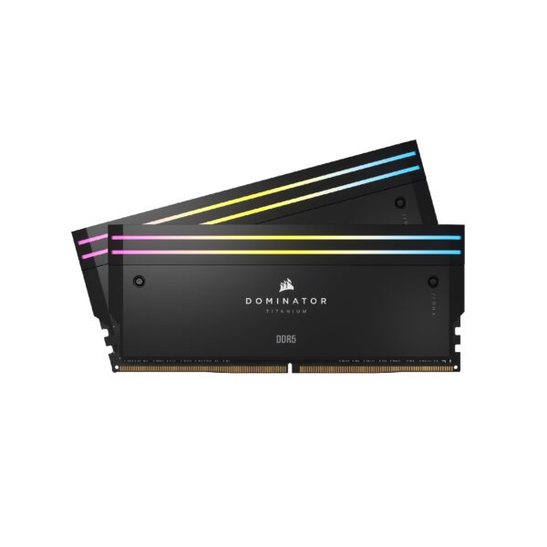 Corsair DOMINATOR TITANIUM RGB DDR5 RAM 64GB (2x32GB) 6600MHz CL32 Intel XMP iCUE Compatible Computer Memory - Black (CMP64GX5M2X6600C32)