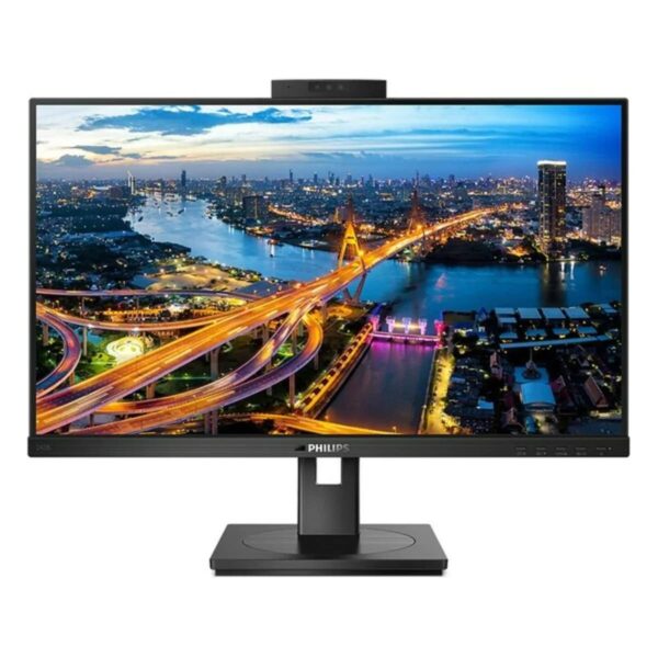 PHILIPS 242B1H - 24 Inch FHD Monitor 75Hz4msIPS Speakers WebCam Height Adjust USB Hub (1920 x 1080 250 cd/m HDMI/DP/DVI/VGA/USB32)
