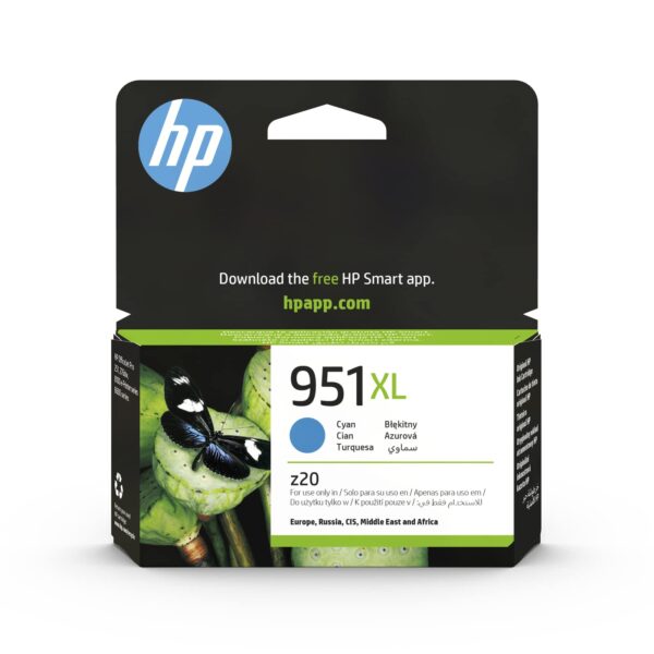 HP CN046AE 951XL High Yield Original Ink Cartridge Cyan Single Pack package may vary