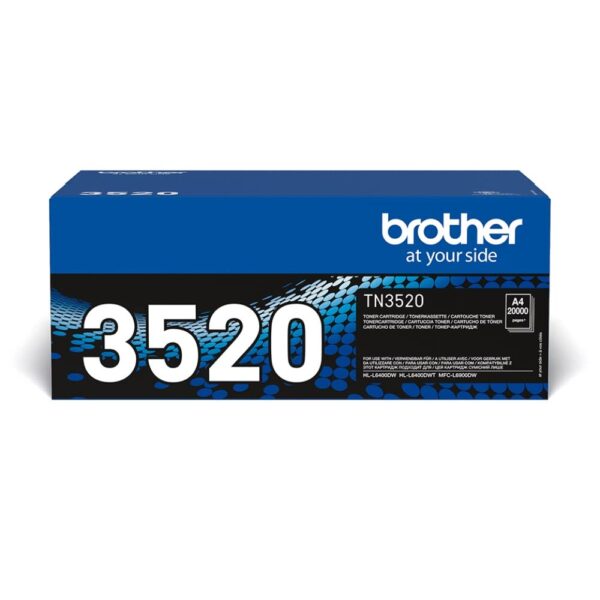 BROTHER TN-3520 Toner Cartridge Black Single Pack Ultra High Yield Includes 1 x Genuine Supplies