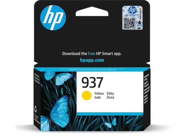 HP 937 Yellow Original Ink Cartridge - for OfficeJet Pro 91xx 97xx