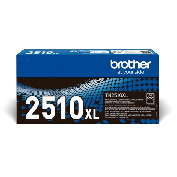 BROTHER TN-2510XL Toner Cartridge Black Single Pack High Yield Includes 1 x Genuine Supplies