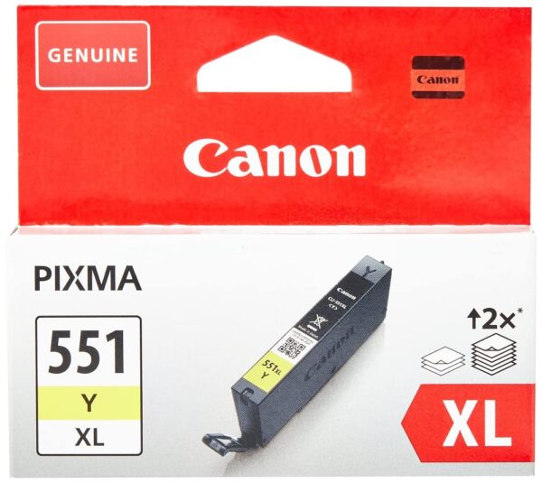 Canon Cli-551xl High Capacity Ink Cartridge Yellow - CLI551Y XL