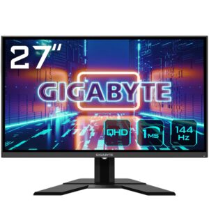 Gigabyte G27Q EK 27" LED Quad HD Gaming Monitor - 2560 x 1440(Quad HD) 144Hz 1ms FreeSync Premium DisplayHDR 400 HDMI 20 DisplayPort 12