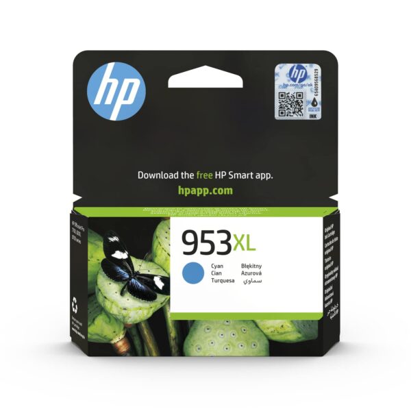 HP F6U16AE 953XL High Yield Original Ink Cartridge Cyan Single Pack