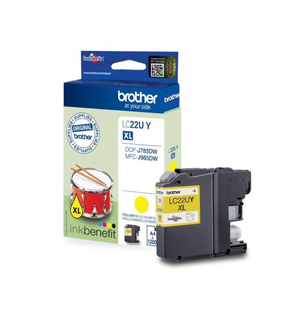 BROTHER LC22UY Yellow Super High Yield Ink Cartridge