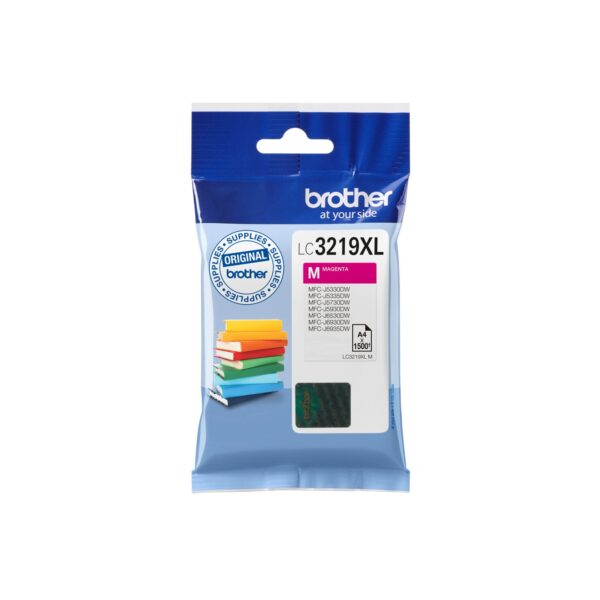 BROTHER LC-3219XLM Inkjet Cartridge Magenta Single Pack High Yield Includes 1 x Genuine Supplies