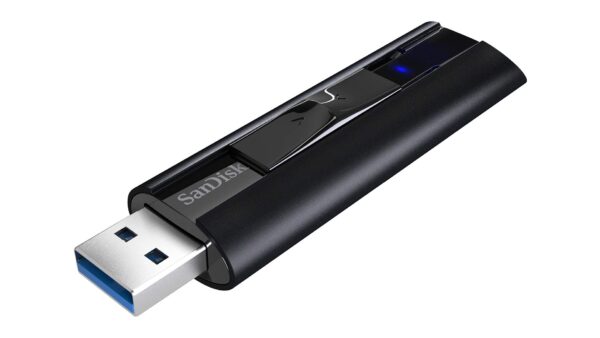 SanDisk 256GB Extreme PRO USB 32 Solid State Flash Drive stick up to 420 MB/s read speeds 380 write Password protection RescuePRO data recovery software Durable casing Black