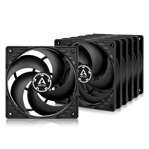 ARCTIC P12 (5 Pack) - PC Fan 120mm Case Pressure-optimised quiet motor Computer Speed: 1800 rpm Black