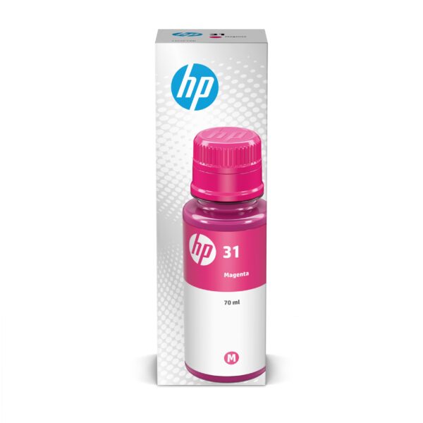 HP Original 31 - 70ml Ink Bottle Magenta Single Pack 8000 Print Pages or Up To 3 Years of yield for Smart Tank Printers