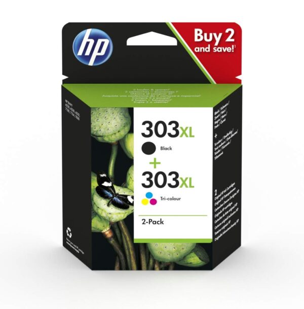 HP 3YN10AE 303XL High Yield Original Ink Cartridges Black and Tri-Colour Multipack