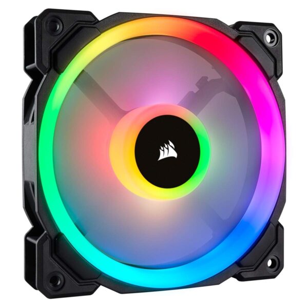 Corsair LL120 RGB 120mm Dual Light Loop PWM Fan - Single Black