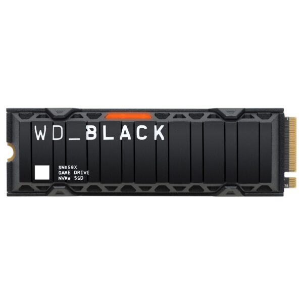 Western Digital WDBLACK SN850X 2TB NVMe M2 SSD 2280 with Heatsink Gaming Expansion PCIe Gen4 High Performance Internal Read speeds up to 7300 MB/s Write 6600