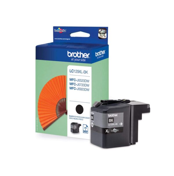 BROTHER LC-129XLBK Inkjet Cartridge Black Single Pack Super High Yield Includes 1 x Genuine Supplies
