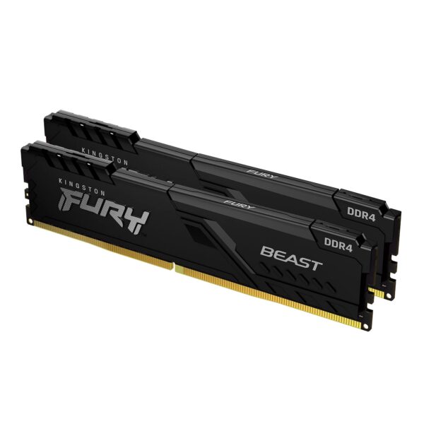 Kingston FURY Beast 64GB (2x32GB) 3200MHz DDR4 CL16 Desktop Memory Kit of 2 KF432C16BBK2/64
