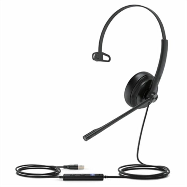 Yealink Headphones with Microphone YEAUH34-MONO-T Black