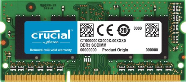 Micron Crucial RAM CT51264BF160B 4GB DDR3 1600 MHz CL11 Laptop Memory Green