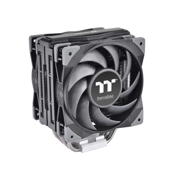 Thermaltake TOUGHAIR 510 180W TDP CPU Cooler Dual 120mm 2000RPM High Static Pressure PWM Fan with Performance Copper Heat Pipes CL-P075-AL12BL-A
