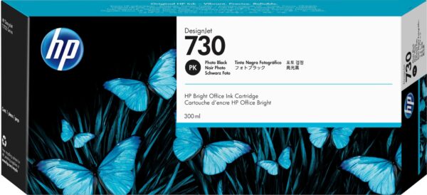 HP Original Ink Cartridge Compatible with Designjet Series 300 ml Photo Black One Size