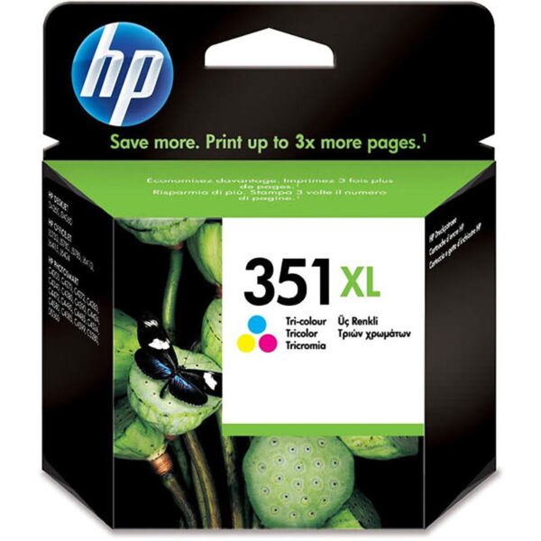 HP CB338EE 351XL High Yield Original Ink Cartridge Tri-color Single Pack