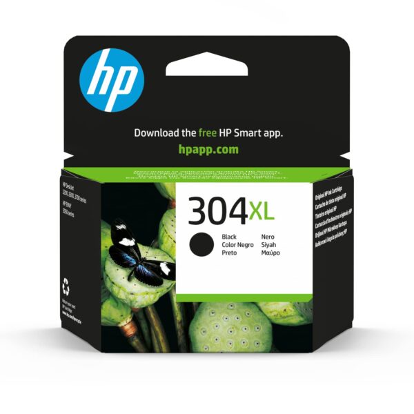HP N9K08AE 304XL High Yield Original Ink Cartridge Black Packaging may vary Pack of 1