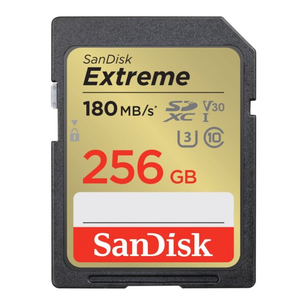SanDisk 256GB Extreme SDXC card SD up to 180MB/s V30 Memory UHS-I Class 10 U3 RescuePro Deluxe data recovery software