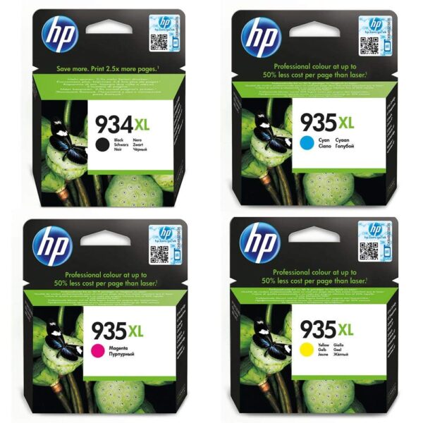 HP X4E14AE 934XL/935XL High Yield Original Ink Cartridges Black/Cyan/Magenta/Yellow Multipack