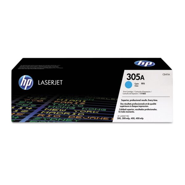 HP CE411A 305A Original LaserJet Toner Cartridge Cyan Single Pack