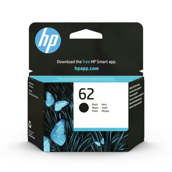HP C2P04AE 62 Original Ink Cartridge Black Single Pack (Package may vary)